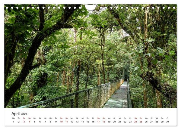 Produktbild: Costa Rica - das Naturparadies (Wandkalender 2027 DIN A4 quer), CALVENDO Monatskalender