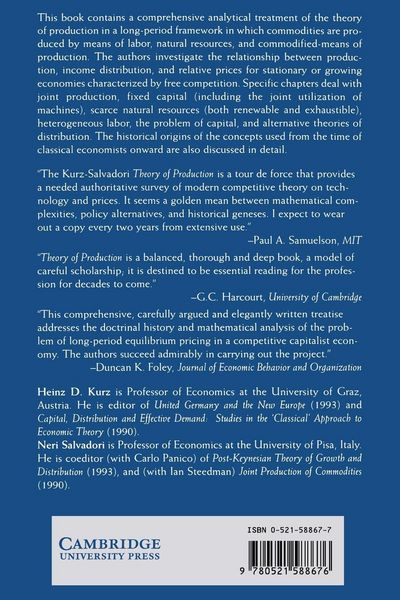 Produktbild: Theory of Production