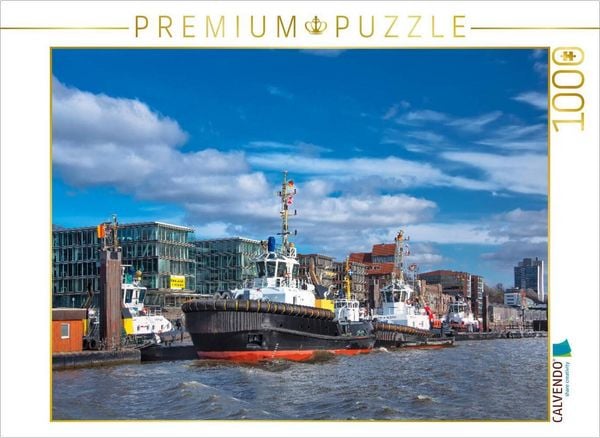 Produktbild: CALVENDO Puzzle Die Hafenschlepper | 1000 Teile Lege-Gr&ouml;&szlig;e 64x48cm Foto-Puzzle f&uuml;r gl&uuml;ckliche Stunden