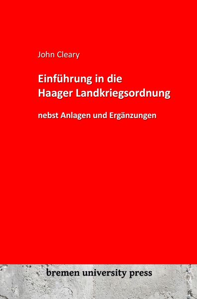 Produktbild: Einf&uuml;hrung in die Haager Landkriegsordnung