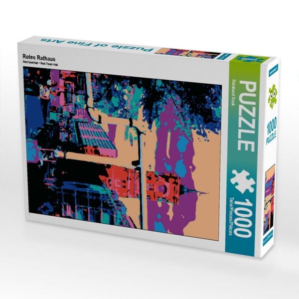 Produktbild: CALVENDO Puzzle Rotes Rathaus | 1000 Teile Lege-Gr&ouml;&szlig;e 64x48cm Foto-Puzzle f&uuml;r gl&uuml;ckliche Stunden