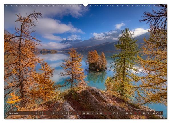 Produktbild: Bergstille - Landschaften, die ber&uuml;hren (Wandkalender 2026 DIN A2 quer), CALVENDO Monatskalender
