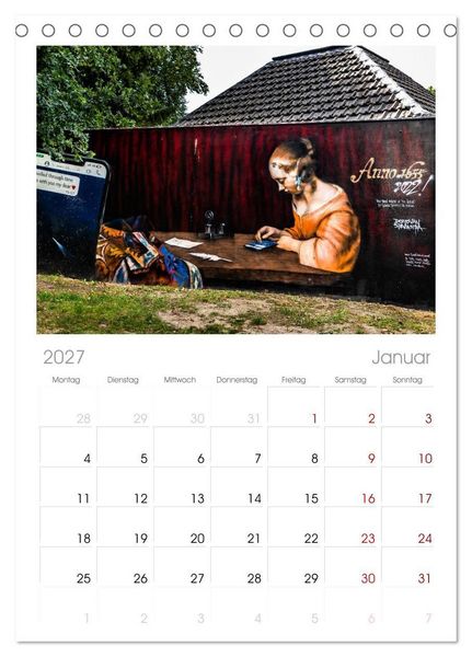 Produktbild: Tischplaner 2027 - W&auml;nde sprechen B&auml;nde (A5 Tischkalender zum Aufstellen) CALVENDO