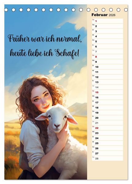 Produktbild: Sch&auml;ferspr&uuml;che (Tischkalender 2026 DIN A5 hoch), CALVENDO Monatskalender