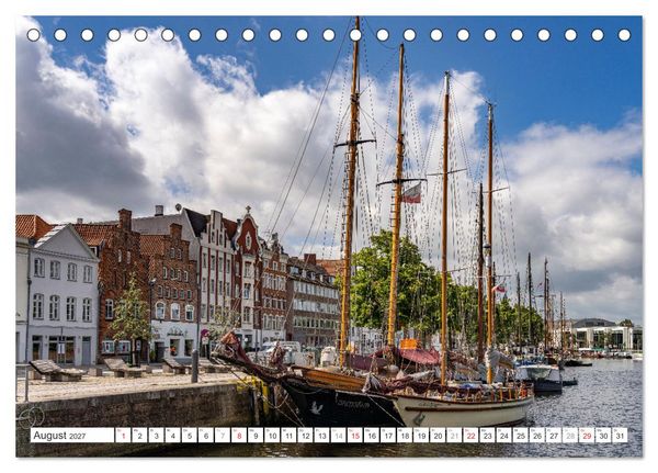 Produktbild: Schleswig-Holstein - Hansestadt L&uuml;beck (Tischkalender 2027 DIN A5 quer), CALVENDO Monatskalender