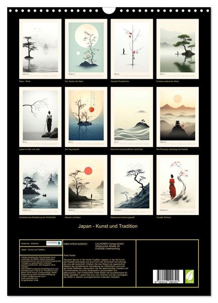 Produktbild: Japan - Kunst und Tradition (Wandkalender 2026 DIN A3 hoch), CALVENDO Monatskalender