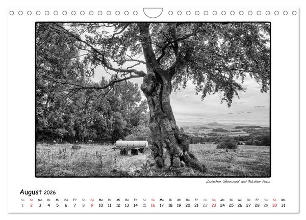 Produktbild: RH&Ouml;N SCHWARZ-WEISS (Wandkalender 2026 DIN A4 quer), CALVENDO Monatskalender