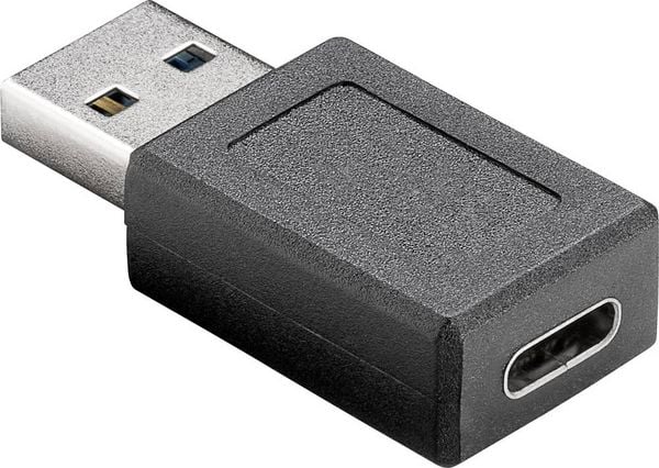 Goobay USB 3.2 Gen 1 (USB 3.0) Adapter [1x USB-A Stecker - 1x USB-C® Buchse] USB 3.0 SuperSpeed Adapter