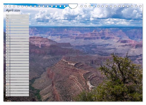 Produktbild: Die Canyons der USA (Wandkalender 2026 DIN A4 quer), CALVENDO Monatskalender