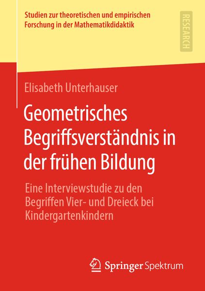 Produktbild: Geometrisches Begriffsverst&auml;ndnis in der fr&uuml;hen Bildung