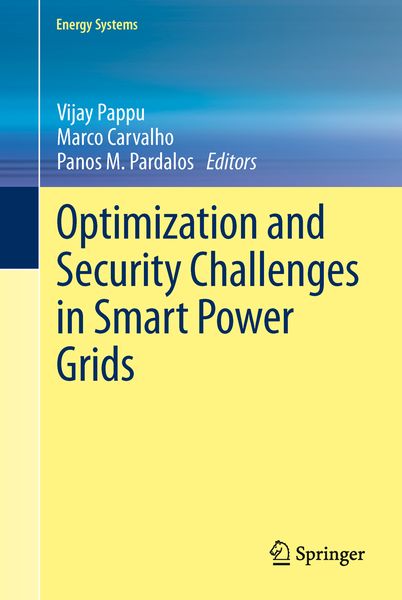 Produktbild: Optimization and Security Challenges in Smart Power Grids