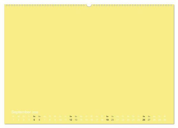 Produktbild: Bastelkalender - Gelb (Wandkalender 2026 DIN A2 quer), CALVENDO Monatskalender