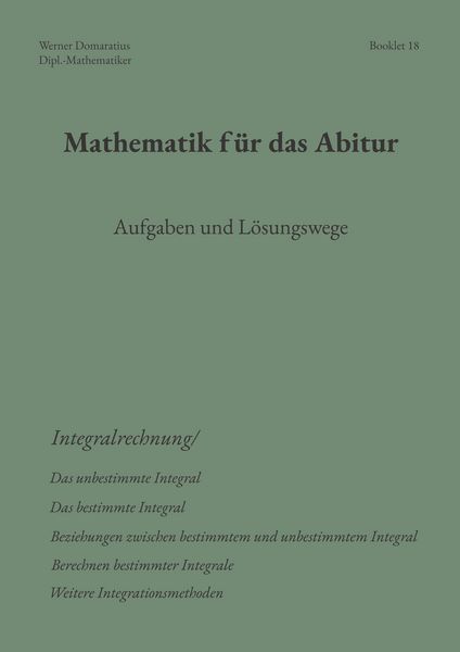 Produktbild: Mathematik f&uuml;r das Abitur