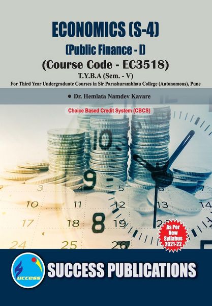 Produktbild: Public Finance - I(T.Y.B.A,S.P. College,Sem.-V)