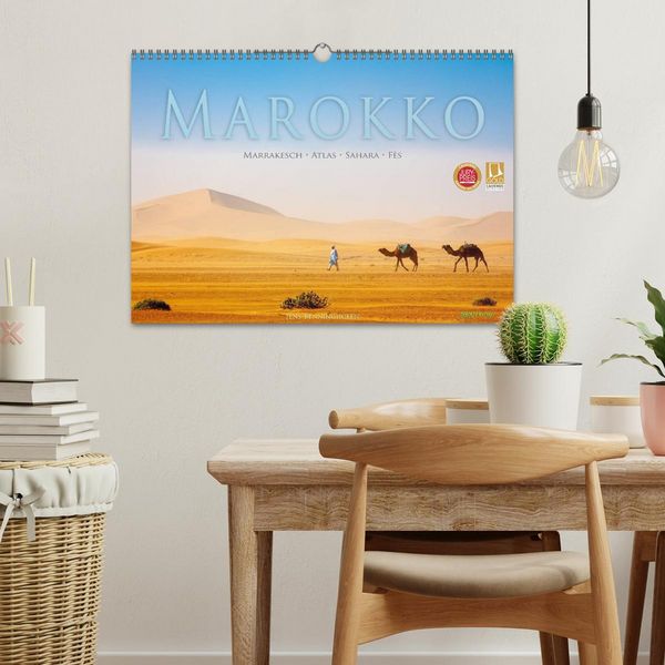 Produktbild: Marokko: Marrakesch, Atlas, Sahara, F&egrave;s (Wandkalender 2026 DIN A3 quer), CALVENDO Monatskalender