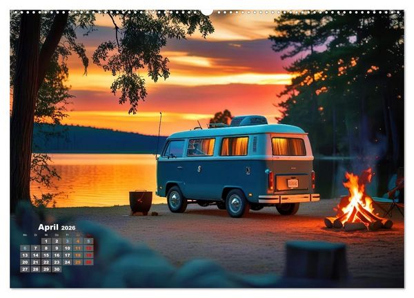 Produktbild: Vanlife - Caravan Abenteuer (Wandkalender 2026 DIN A2 quer), CALVENDO Monatskalender