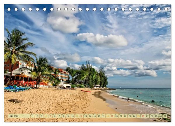 Produktbild: Die kleinen Antillen - Barbados (Tischkalender 2026 DIN A5 quer), CALVENDO Monatskalender