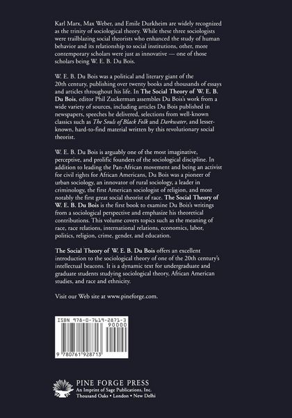 Produktbild: The Social Theory of W.E.B. Du Bois