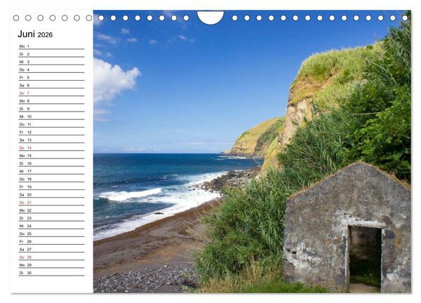 Produktbild: Azoren - S&atilde;o Miguel (Wandkalender 2026 DIN A4 quer), CALVENDO Monatskalender