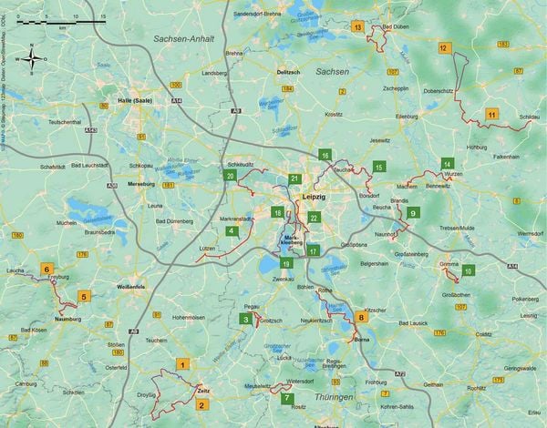 Produktbild: Leipzig und Umgebung 22 Touren zwischen Gro&szlig;stadt und Natur