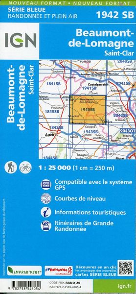 Produktbild: Beaumont-de-Lomagne.St-Clar 1:25 000