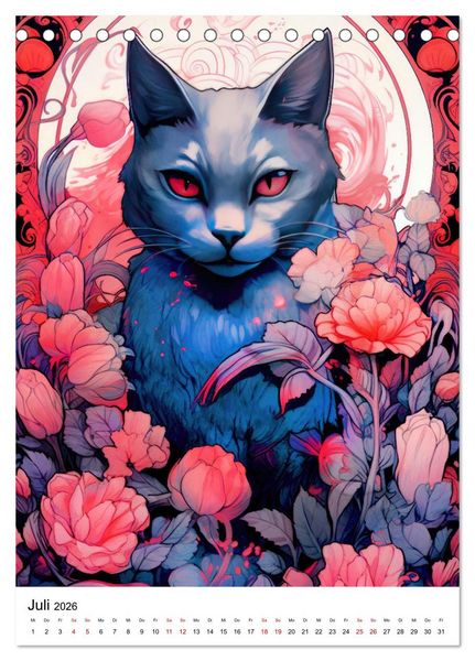 Produktbild: Katzen Zen (Tischkalender 2026 DIN A5 hoch), CALVENDO Monatskalender