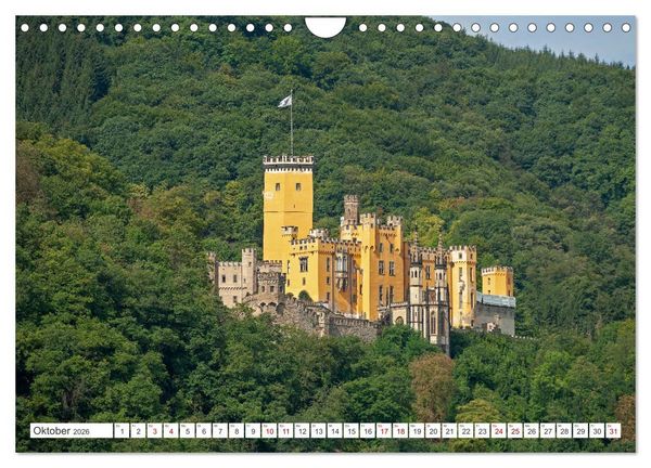 Produktbild: Burgen und Schl&ouml;sser - Zeugnisse vergangener Zeiten (Wandkalender 2026 DIN A4 quer), CALVENDO Monatskalender