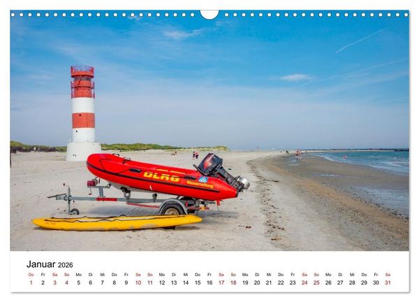 Produktbild: HELGOLAND: Nordseeinsel, sch&ouml;ner Ferienort (Wandkalender 2026 DIN A3 quer), CALVENDO Monatskalender