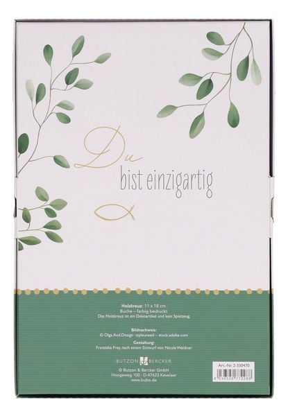 Produktbild: Kinderholzkreuz - Du bist einzigartig