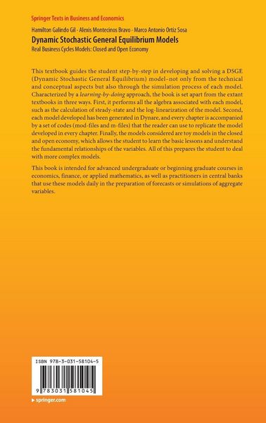 Produktbild: Dynamic Stochastic General Equilibrium Models