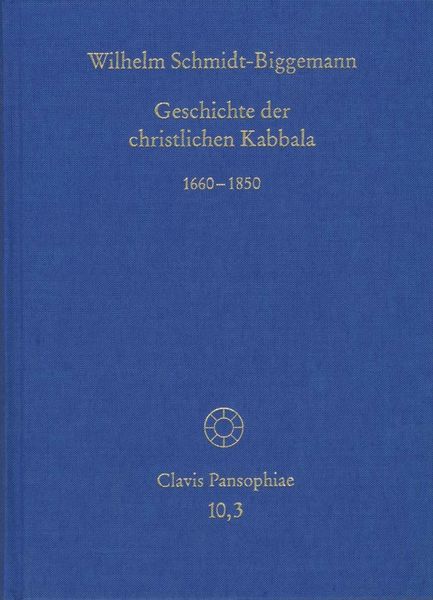 Produktbild: Geschichte der christlichen Kabbala. Band 3