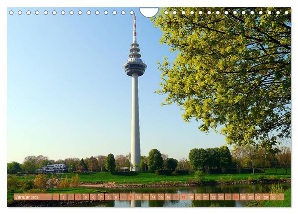 Produktbild: Mannheim - Stadt im Quadrat (Wandkalender 2026 DIN A4 quer), CALVENDO Monatskalender