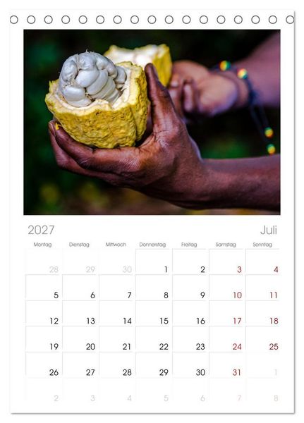 Produktbild: Tischplaner 2027 - Fr&uuml;chte der Karibik (A5 Tischkalender zum Aufstellen) CALVENDO