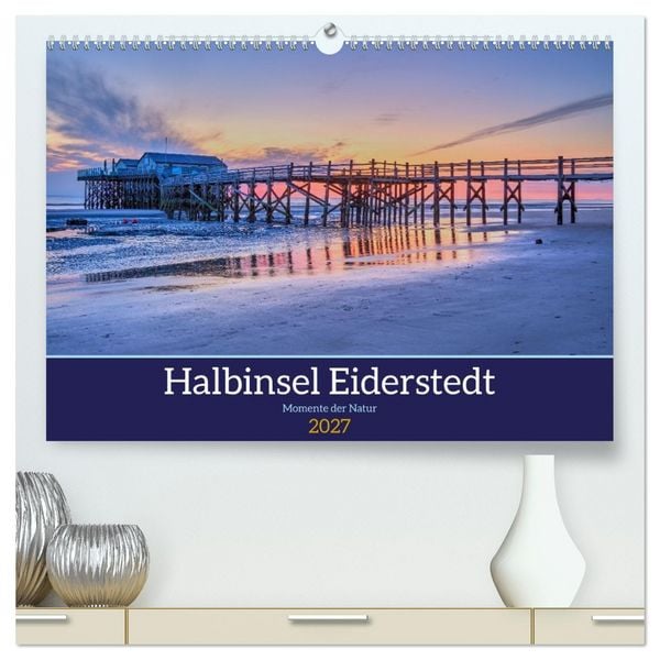 Produktbild: Halbinsel Eiderstedt - Momente der Natur (hochwertiger Premium Wandkalender 2027 DIN A2 quer), Kunstdruck in Hochglanz