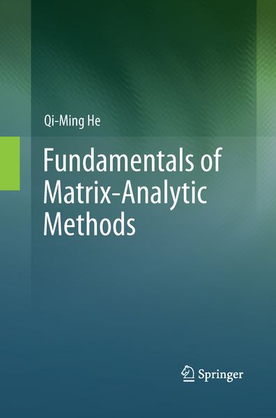 Produktbild: Fundamentals of Matrix-Analytic Methods