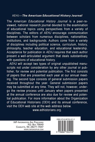 Produktbild: American Educational History Journal, Volume 50 Numbers 1 & 2 2023