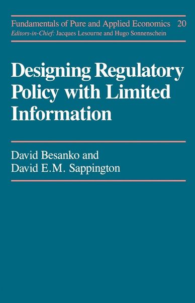 Produktbild: Designing Regulatory Polcy