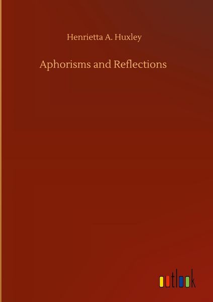 Produktbild: Aphorisms and Reflections