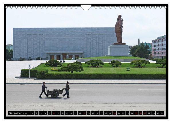 Produktbild: Nordkorea - Die gro&szlig;e Leere (Wandkalender 2026 DIN A4 quer), CALVENDO Monatskalender
