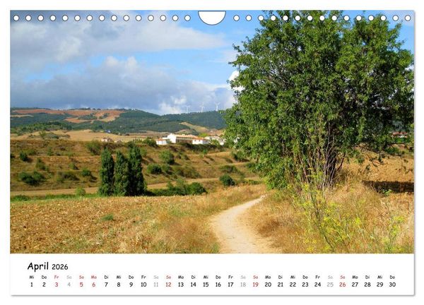 Produktbild: Jakobsweg - Camino Frances (Wandkalender 2026 DIN A4 quer), CALVENDO Monatskalender