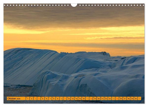 Produktbild: EISIGE GIGANTEN in der DISKOBUCHT (Wandkalender 2026 DIN A3 quer), CALVENDO Monatskalender