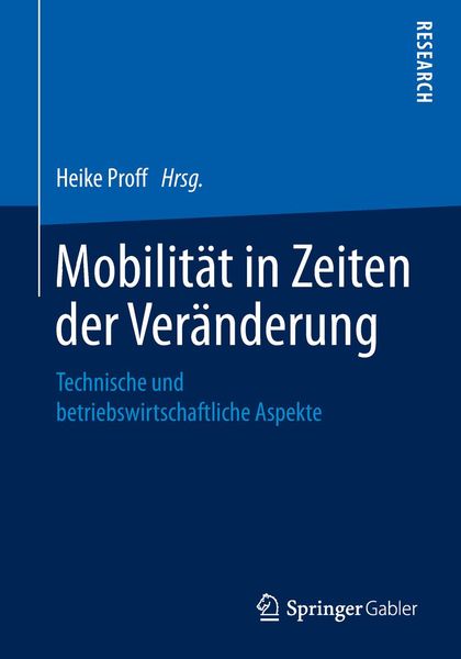 Produktbild: Mobilit&auml;t in Zeiten der Ver&auml;nderung