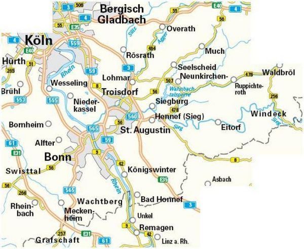 Produktbild: Radwanderkarte BVA Radwandern im Rhein-Sieg-Kreis 1:50.000, rei&szlig;- und wetterfest, GPS-Tracks Download