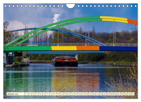 Produktbild: Duisburg - Br&uuml;cken &uuml;ber Br&uuml;cken (Wandkalender 2026 DIN A4 quer), CALVENDO Monatskalender