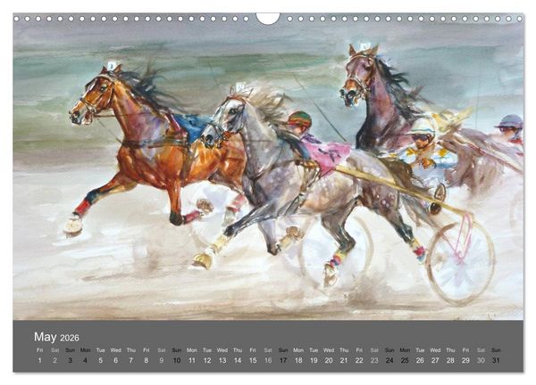 Produktbild: Horses in four seasons 2026 (Wall Calendar 2026 DIN A3 landscape), CALVENDO 12 Month Wall Calendar