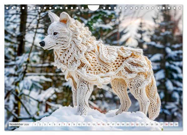 Produktbild: Zauberhafte Wikinger - Nordische Mythologie aus H&auml;kel- und Strickwolle (Wandkalender 2026 DIN A4 quer), CALVENDO Monatskalender