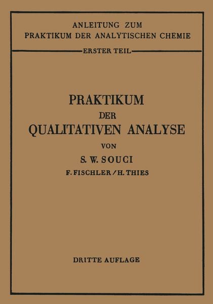 Produktbild: Praktikum der qualitativen Analyse