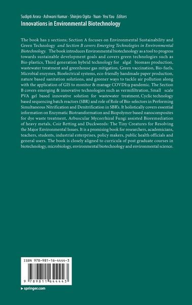 Produktbild: Innovations in Environmental Biotechnology