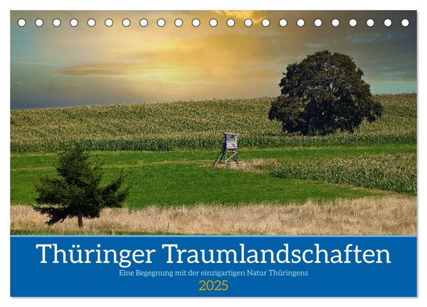 Thüringer Traumlandschaften (Tischkalender 2025 DIN A5 quer), CALVENDO Monatskalender