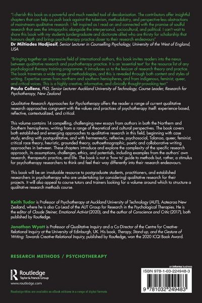 Produktbild: Qualitative Research Approaches for Psychotherapy